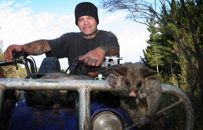 Pipiwai trapper George Niha with some of the possums destined to become gourmet pies at the regional council's marquee at next month's Northland Field Days at Dargaville.